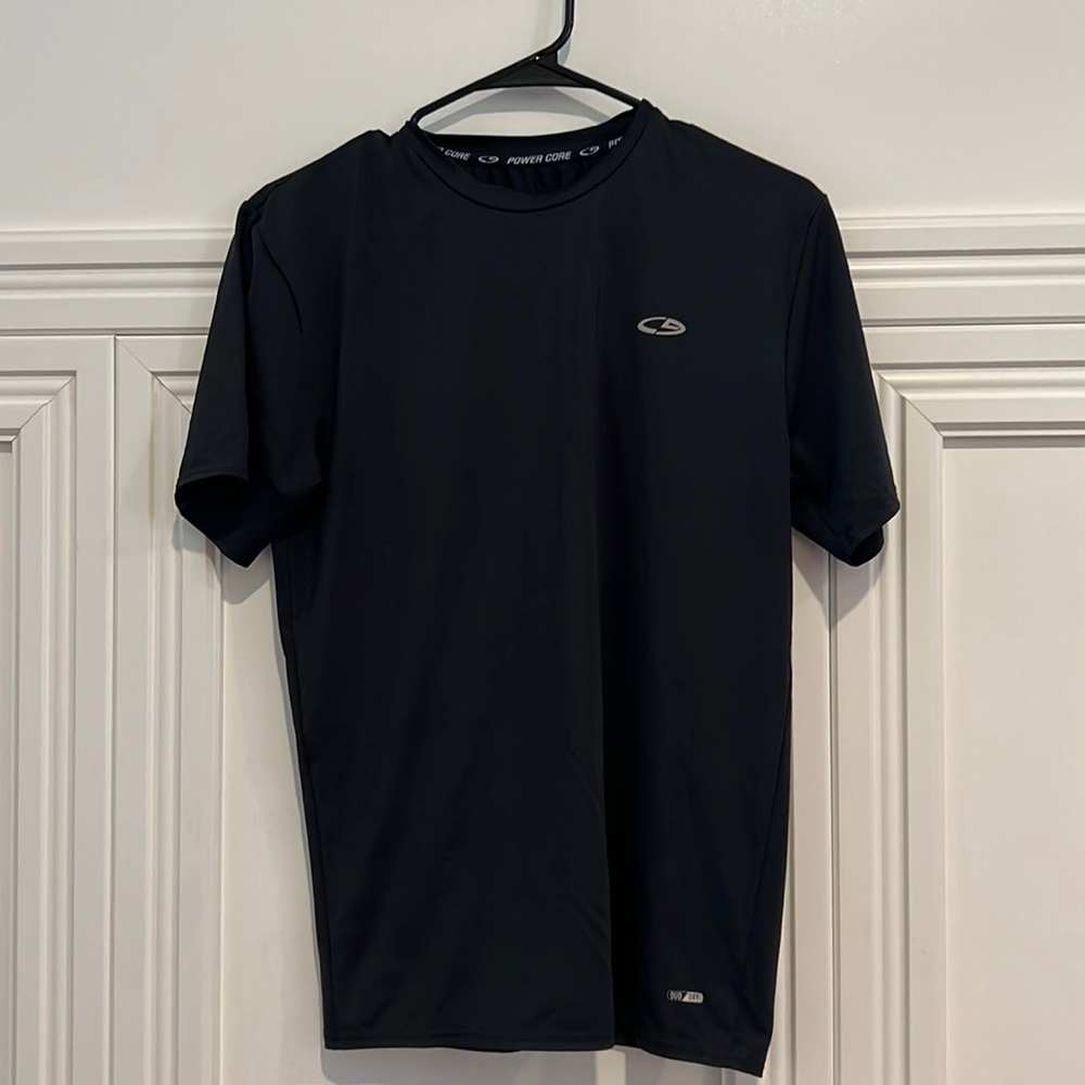 C9 by Champion Power Core Duo Dry Black Short Sleeve Tee Size Large